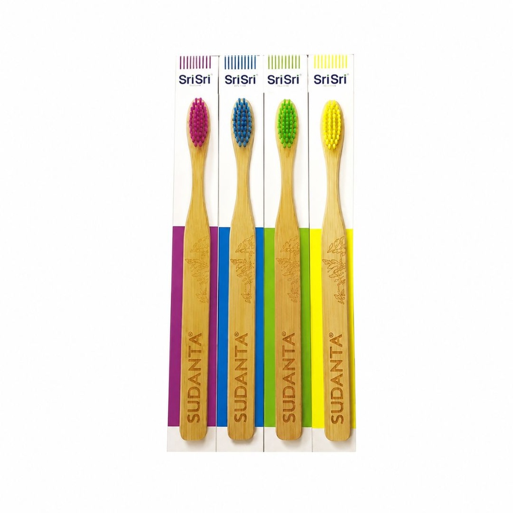 Cepillo de Dientes Bamboo Cerda Dura Adultas/os x 1u - Sudanta Sri Sri 