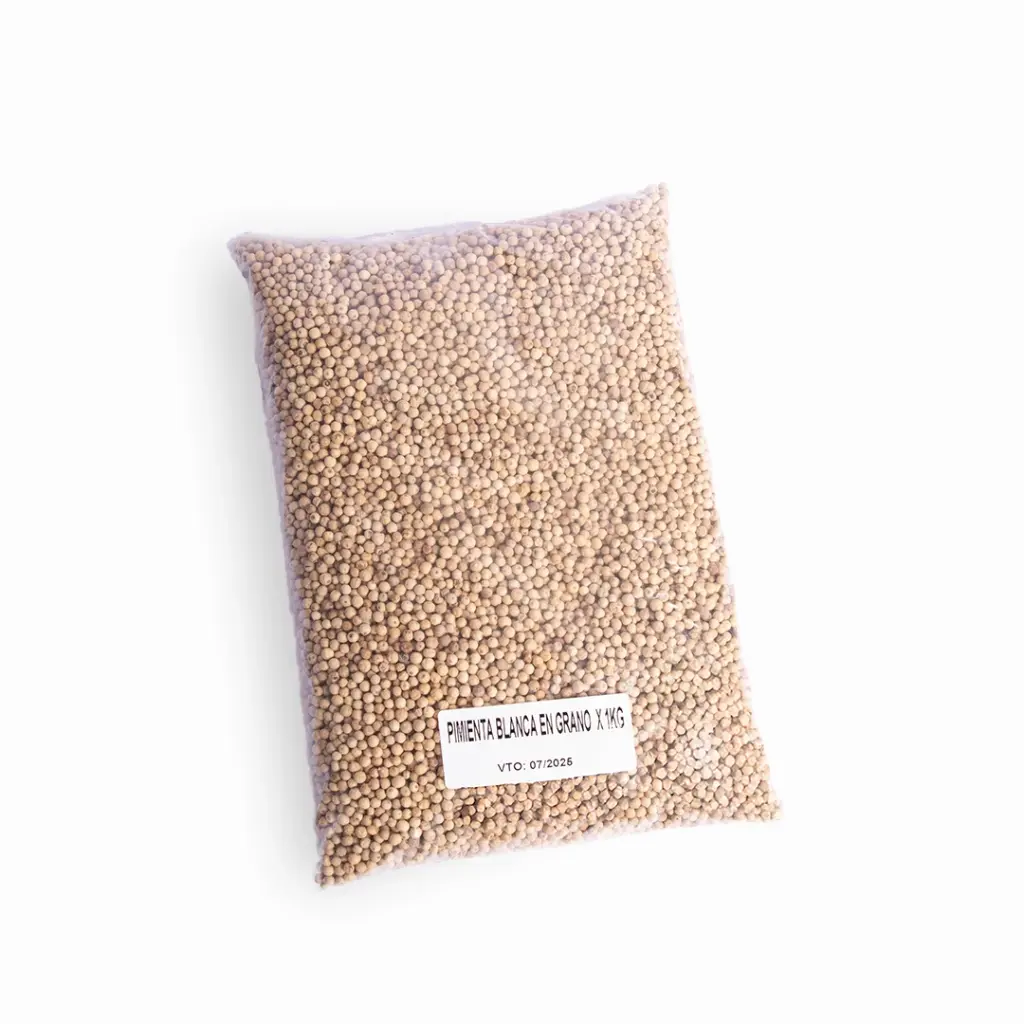 Pimienta Blanca en Grano x 1kg
