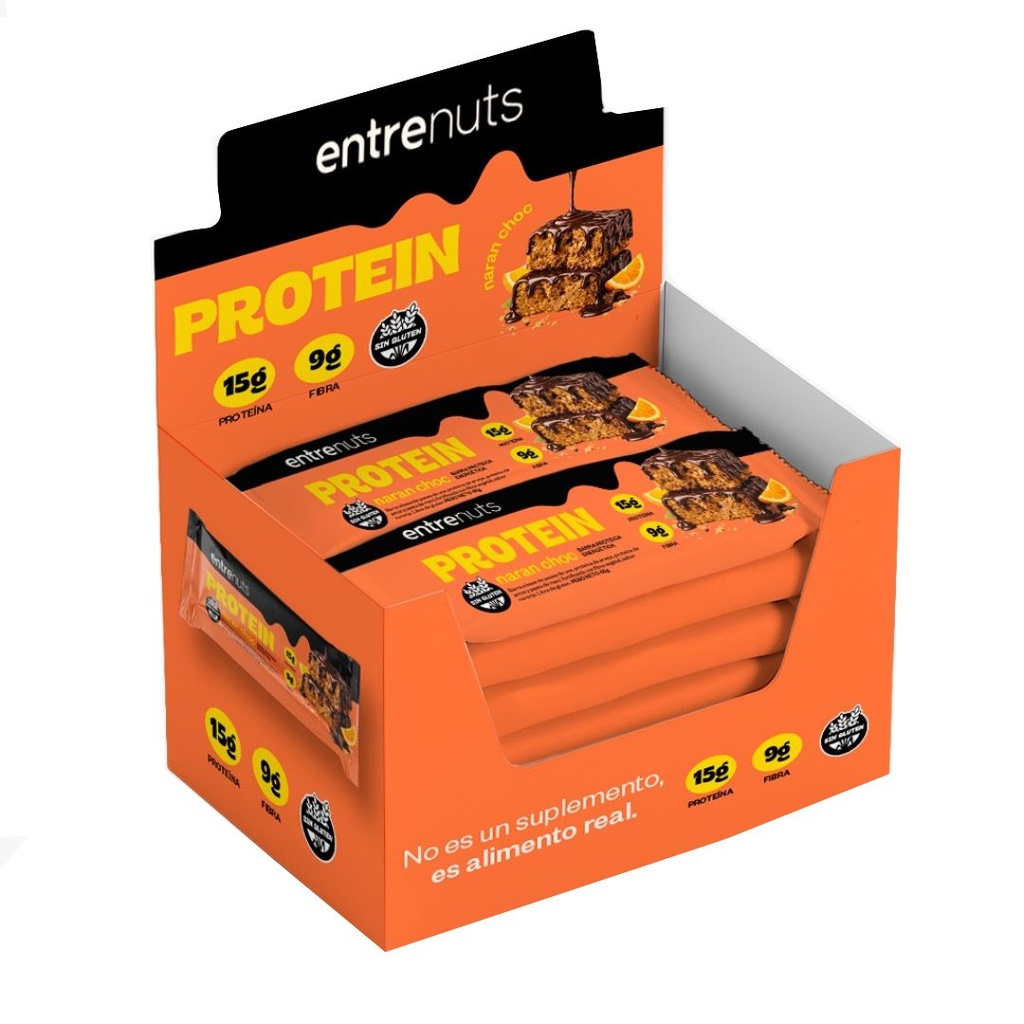Barritas Proteicas Naranja-Chocolate x 46grs x 10u x 3 cajas