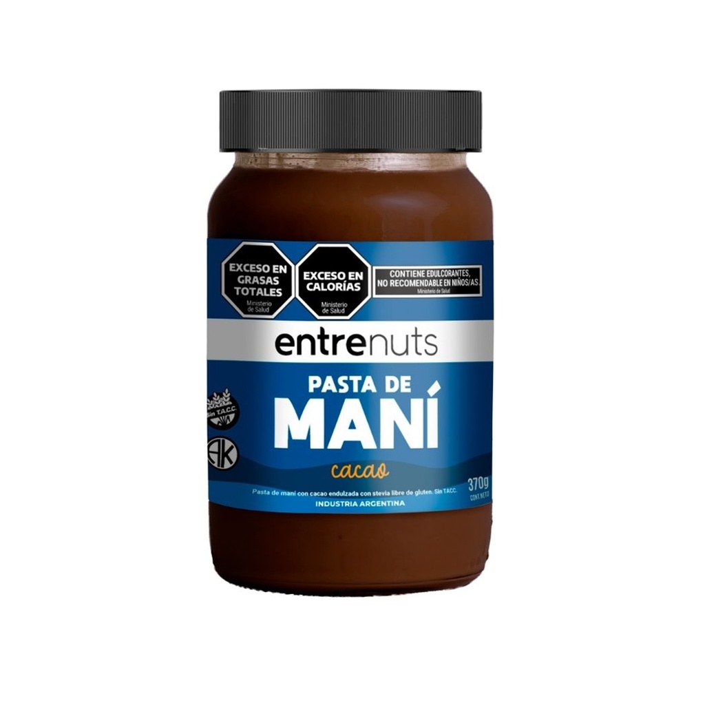 Pasta de Mani con Cacao x 370grs x 1u - Entrenuts