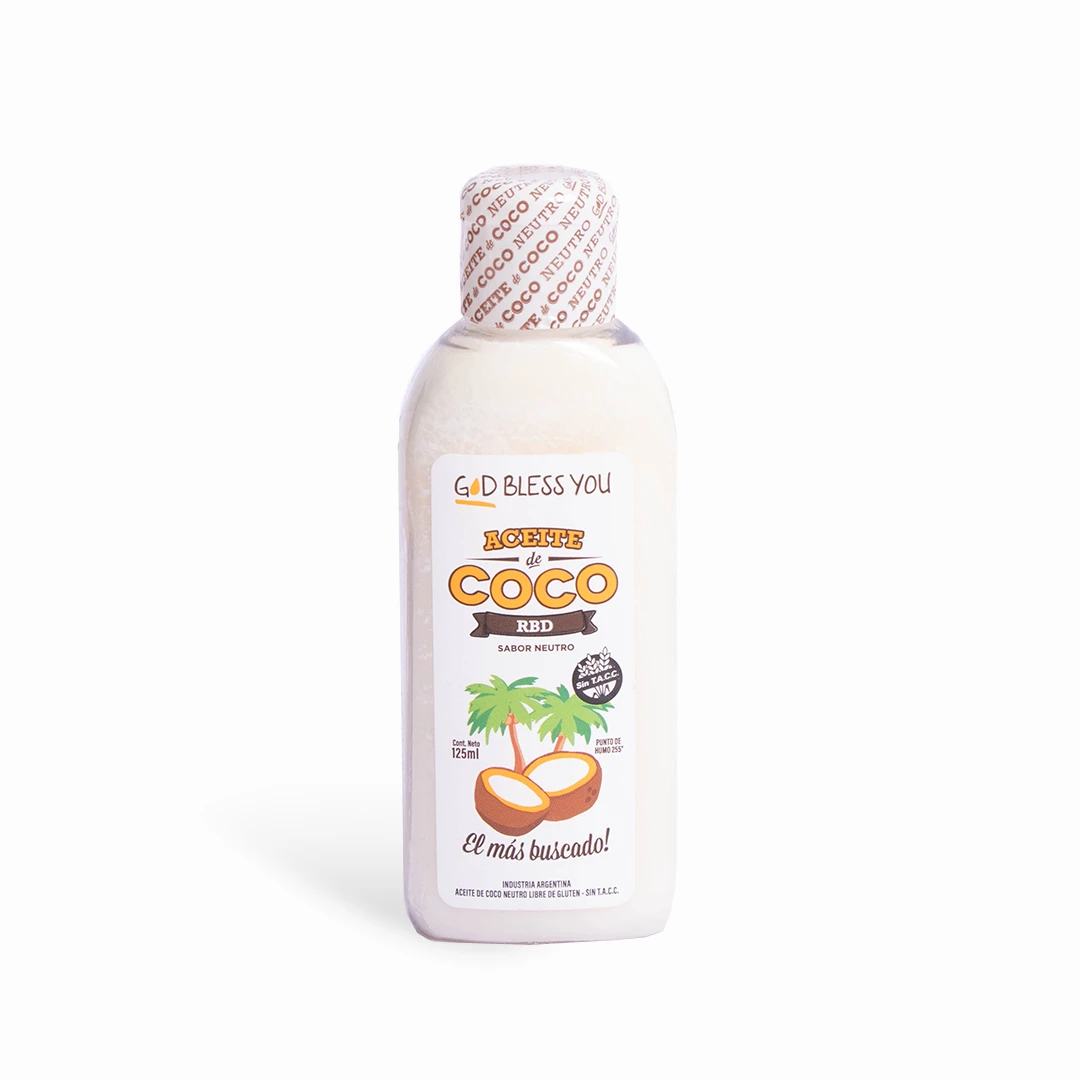 Aceite de Coco Neutro x 125ml x 1u - God Bless You 