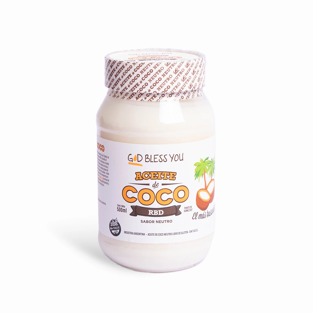 Aceite de Coco Neutro x 500ml x 1u - God Bless You 