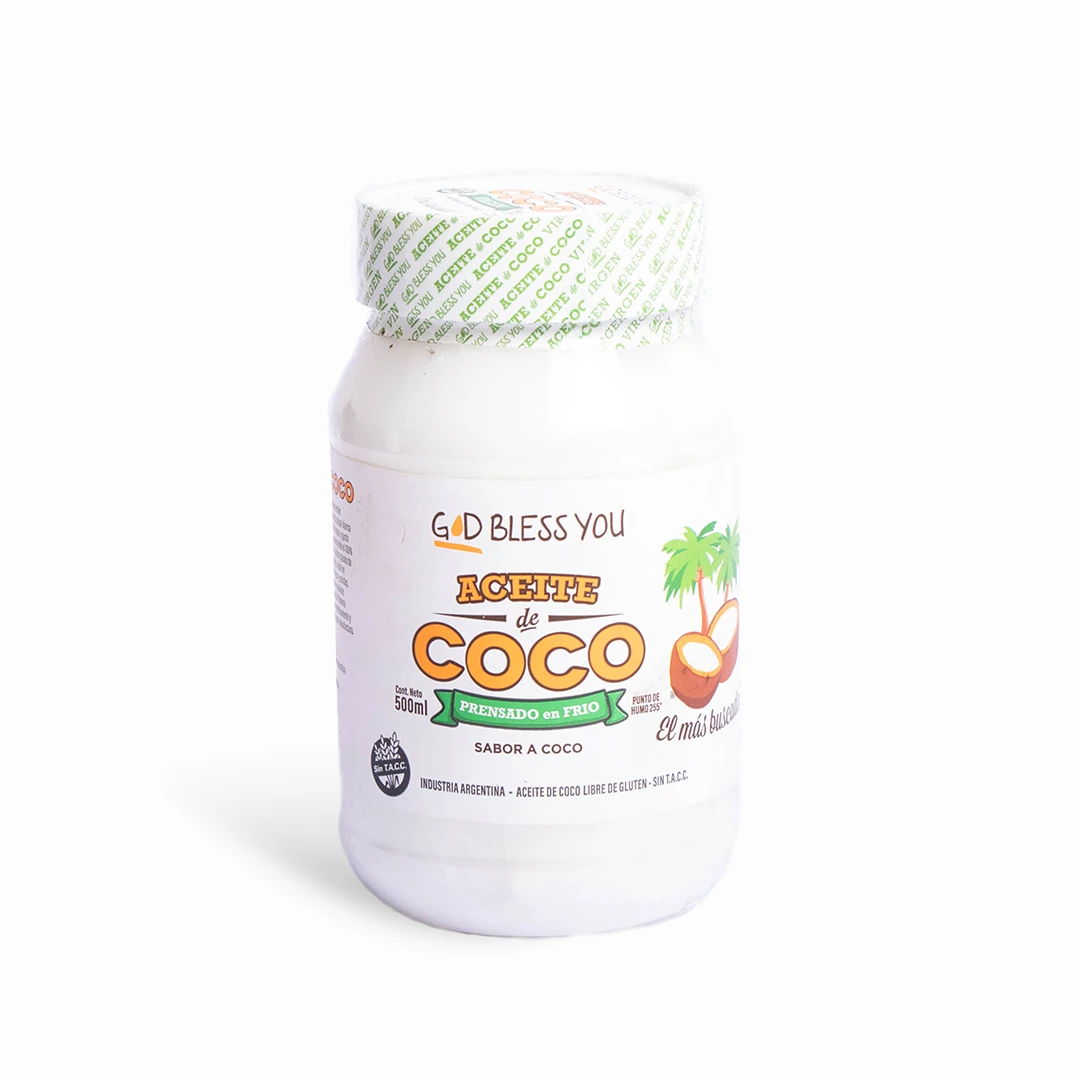 Aceite de Coco Virgen x 500ml x 1u - God Bless You 