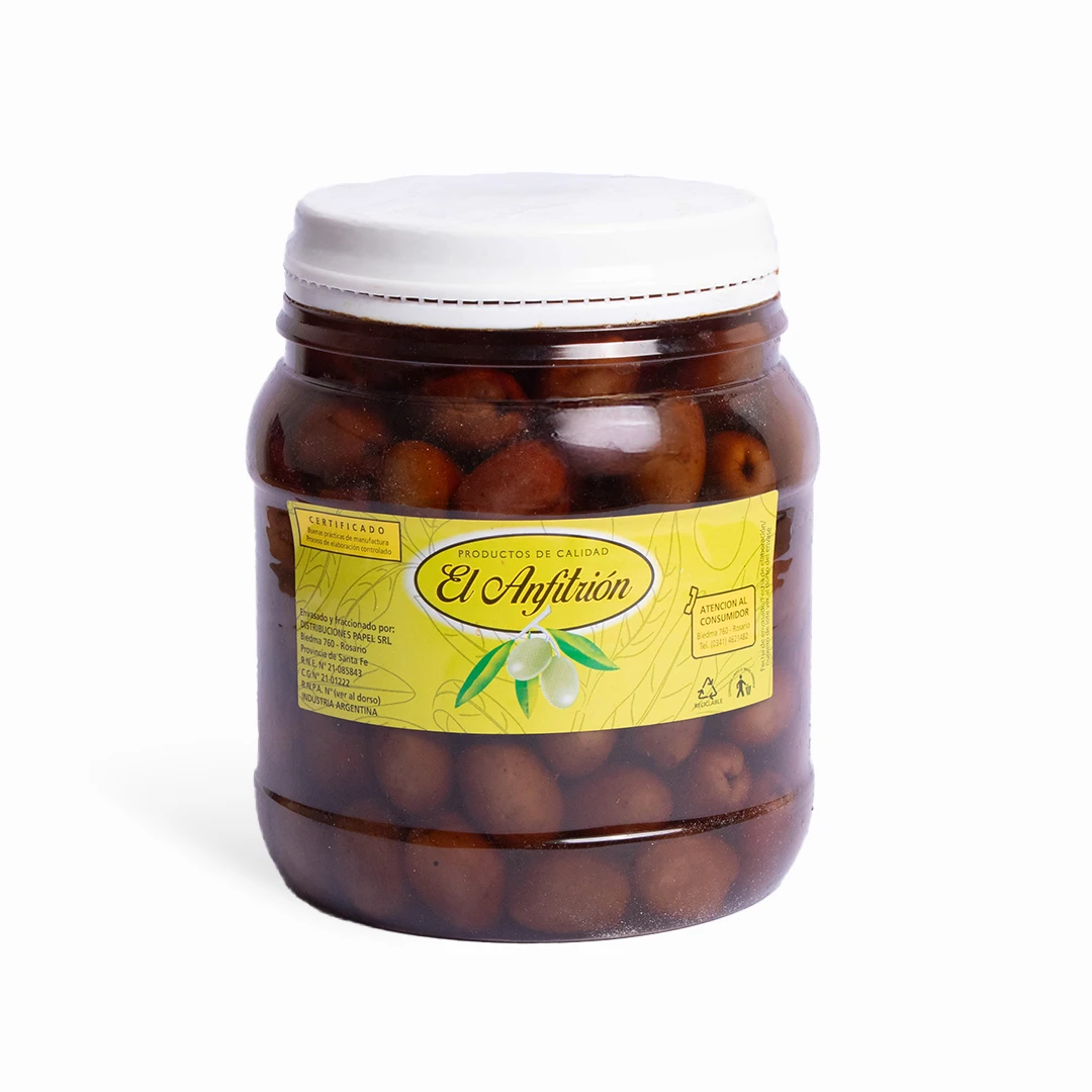 Aceitunas Negras enteras 0 x 900grs x 1u - El Anfitrion