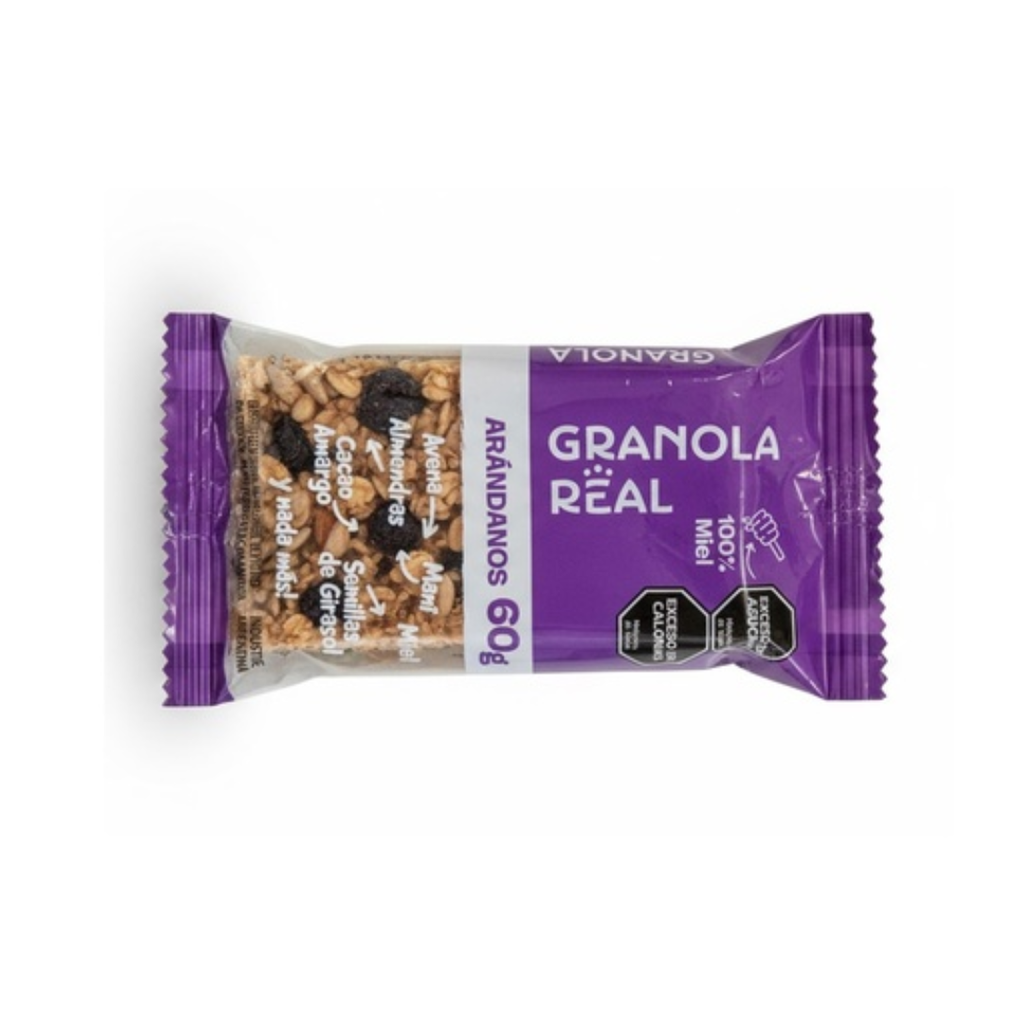 Barritas con Arandanos 60grs x 12u - Granola Real