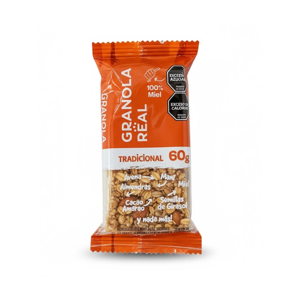 Barritas Tradicionales Granola Real 60grs x 12u