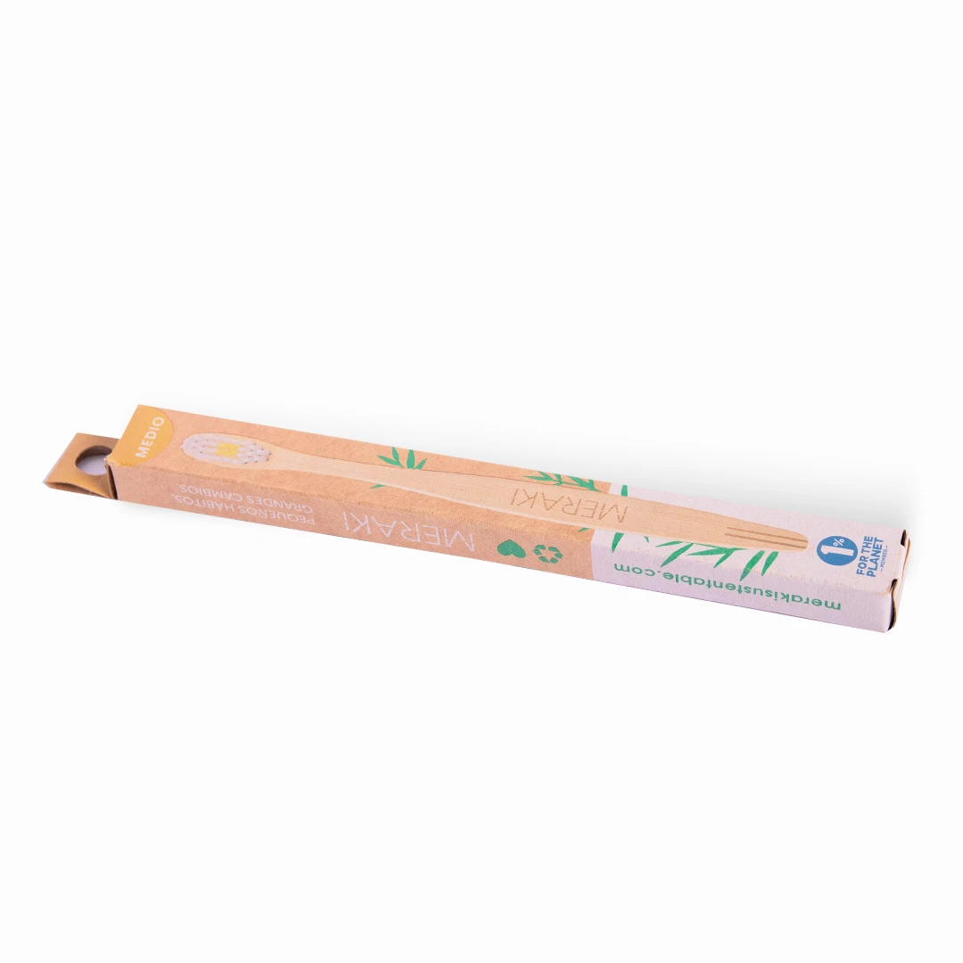 Cepillo de dientes Bamboo Medio Adultas/os x 1u - Meraki