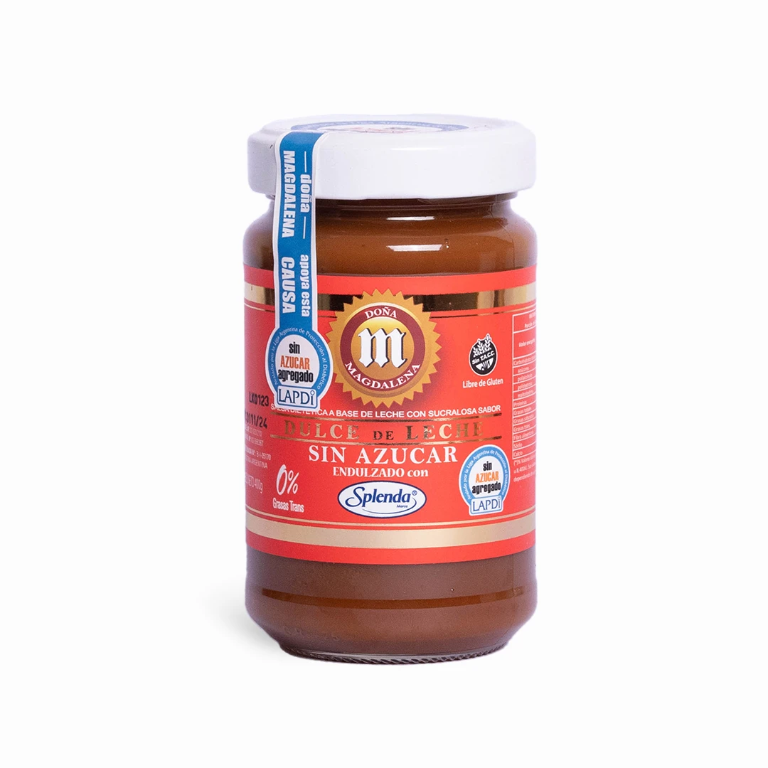 Dulce de leche sin azucar con Splenda x 400gr x 12u - Doña Magdalena