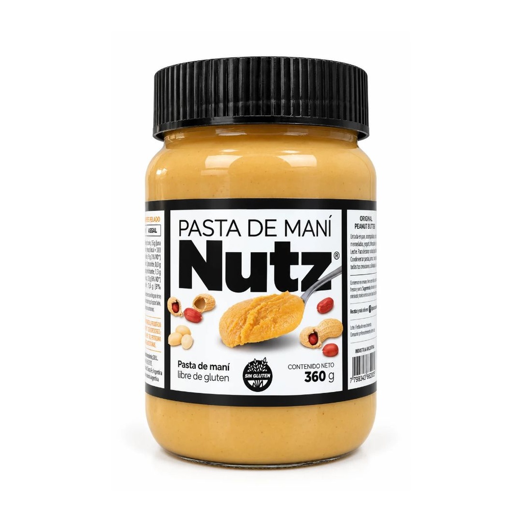 Pasta de Mani x 360grs x 1u - Nutz