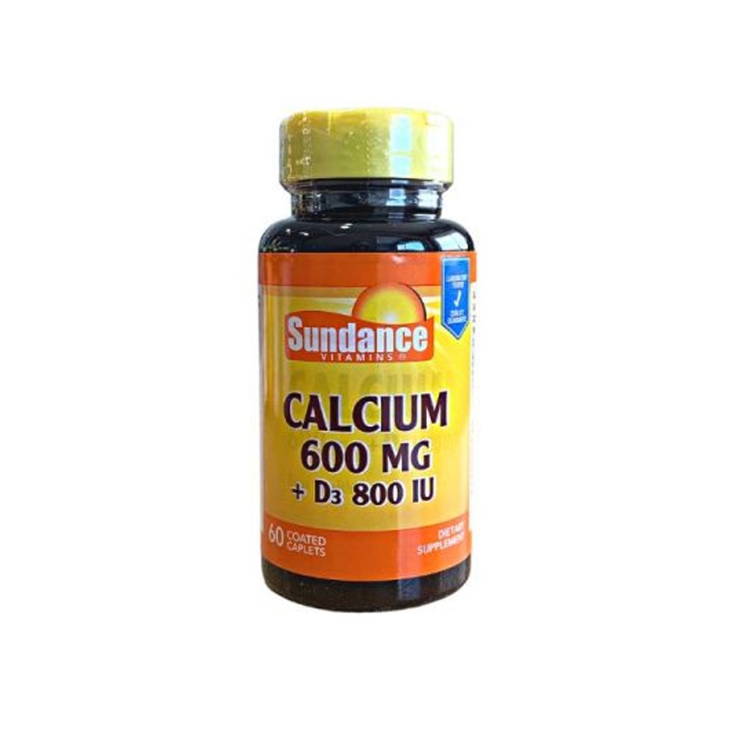 Calcium 600 MG+Vitamina D3 - Sundance x 60cap x 12u