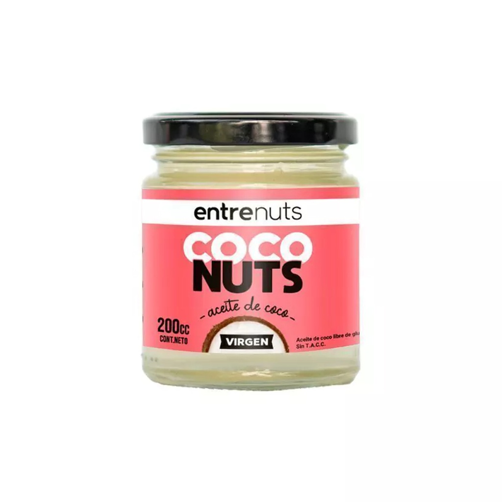 Aceite de Coco Virgen - Entrenuts x 200cc x 16u
