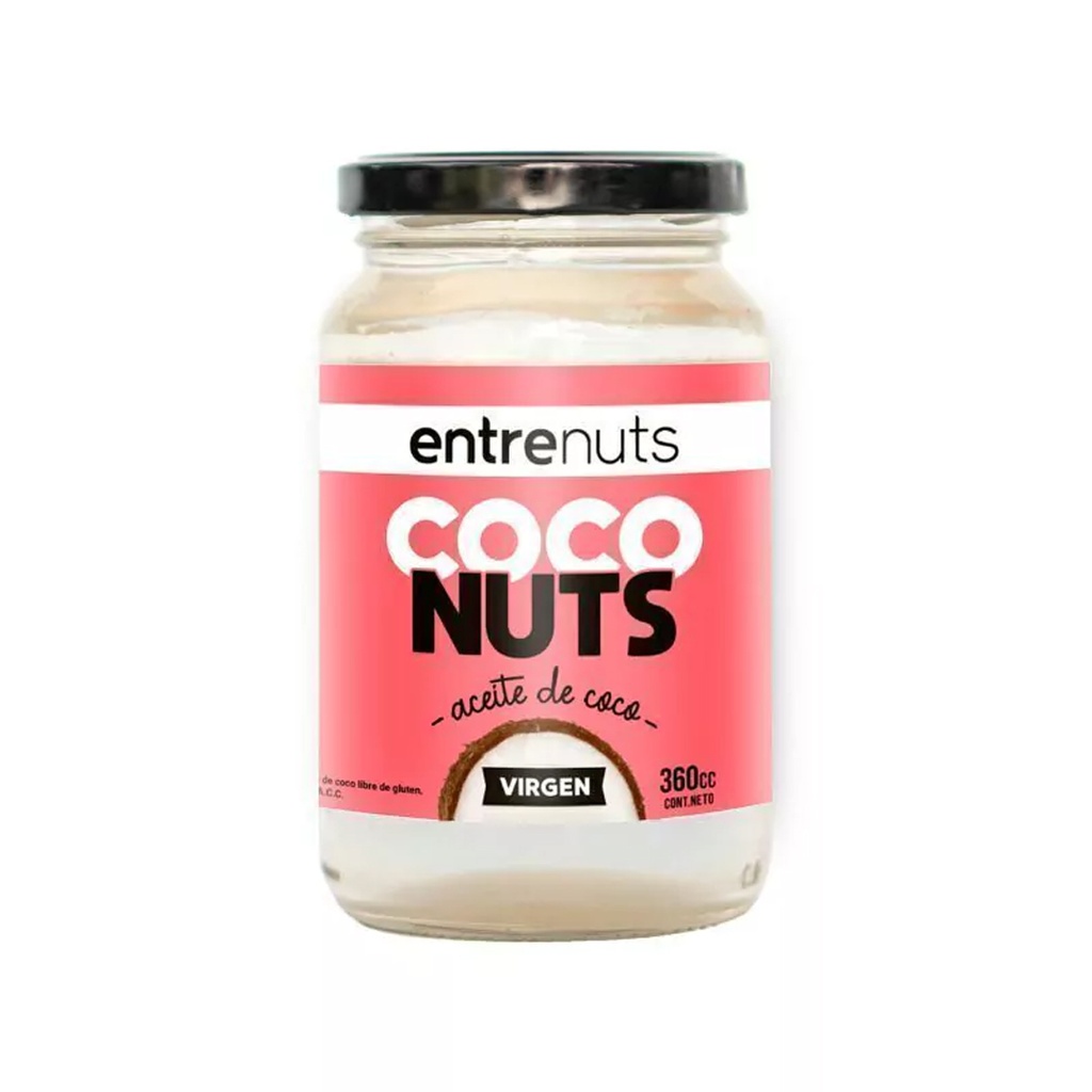 Aceite de Coco Virgen x 360cc x 12u - Entrenuts
