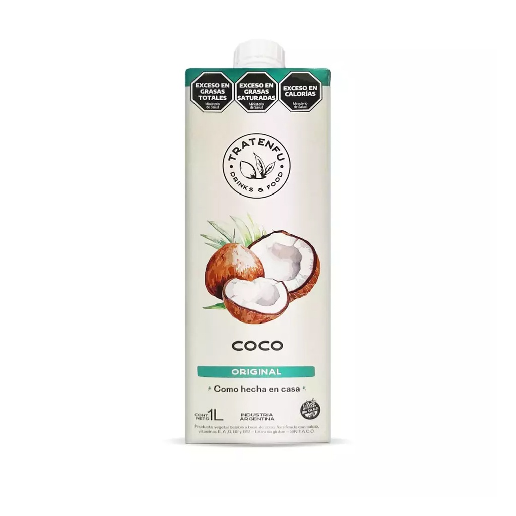 Leche de coco sabor original x 1L x 1u - Tratenfu