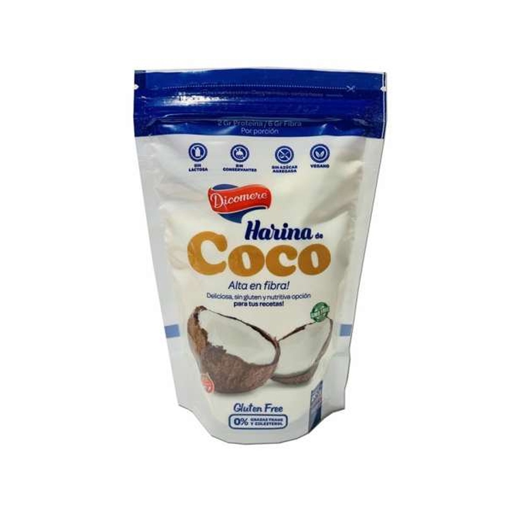 Harina de Coco en polvo x 200grs x 12u - Dicomere