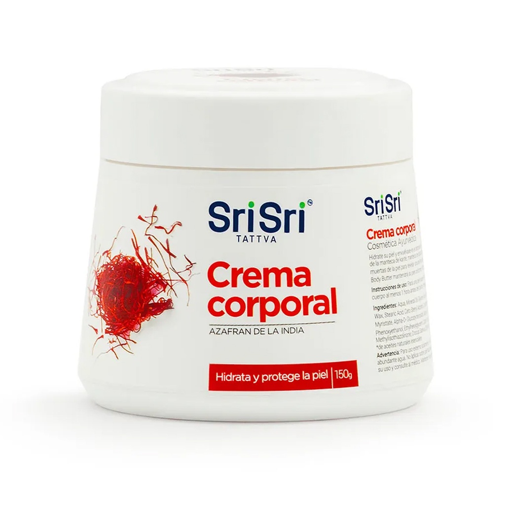 Crema corporal Azafran de la India - Sri Sri x 150grs x 1u