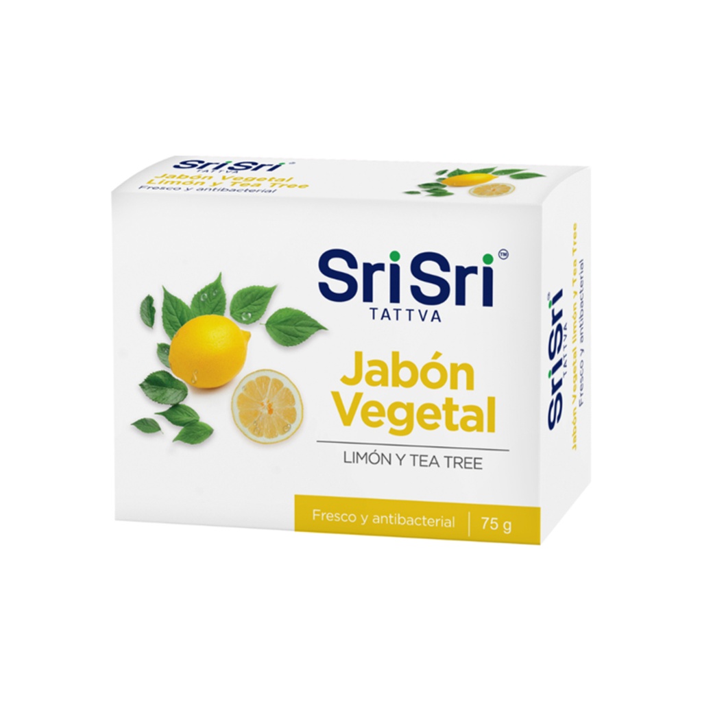 Jabon Limon y tea tree - Sri Sri 75g x 6u