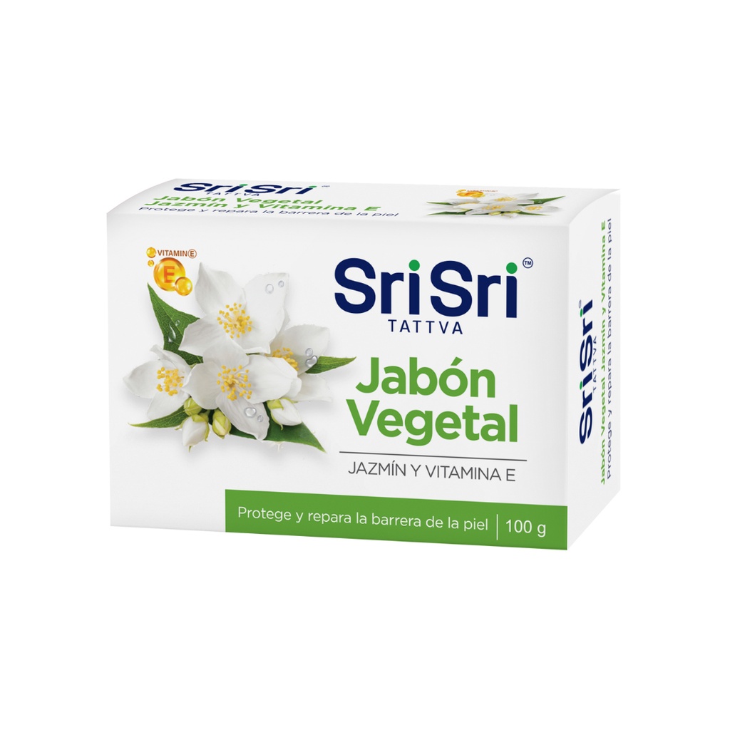 Jabon Jazmin y vitamina E - Sri Sri 100g x 3u