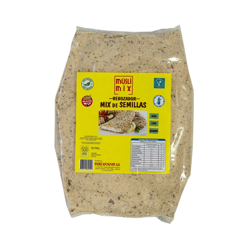 Rebozador de Arroz Mix de Semillas - Musli Mix x 500grs x 6u 