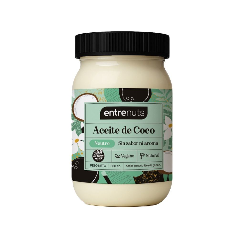 Aceite de Coco Neutro - Entrenuts x 500cc x 3u