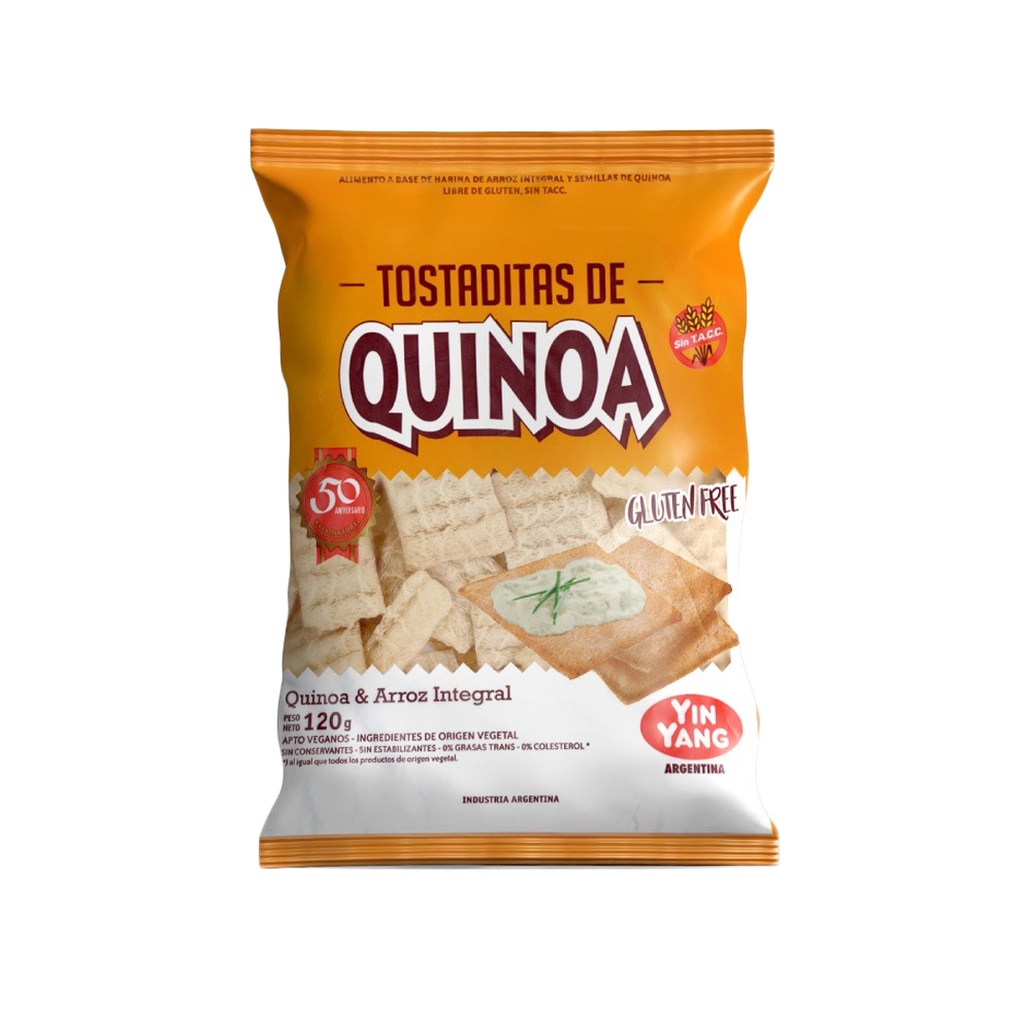 Tostaditas de Quinoa x 120grs x 3u - Yin Yang