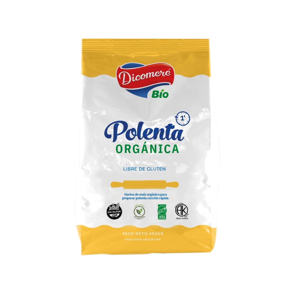 Polenta Coccion Rapida Dicomere x 450grs x 3u