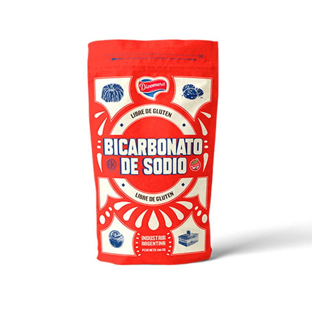 Bicarbonato de sodio x 200grs x 12u - Dicomere