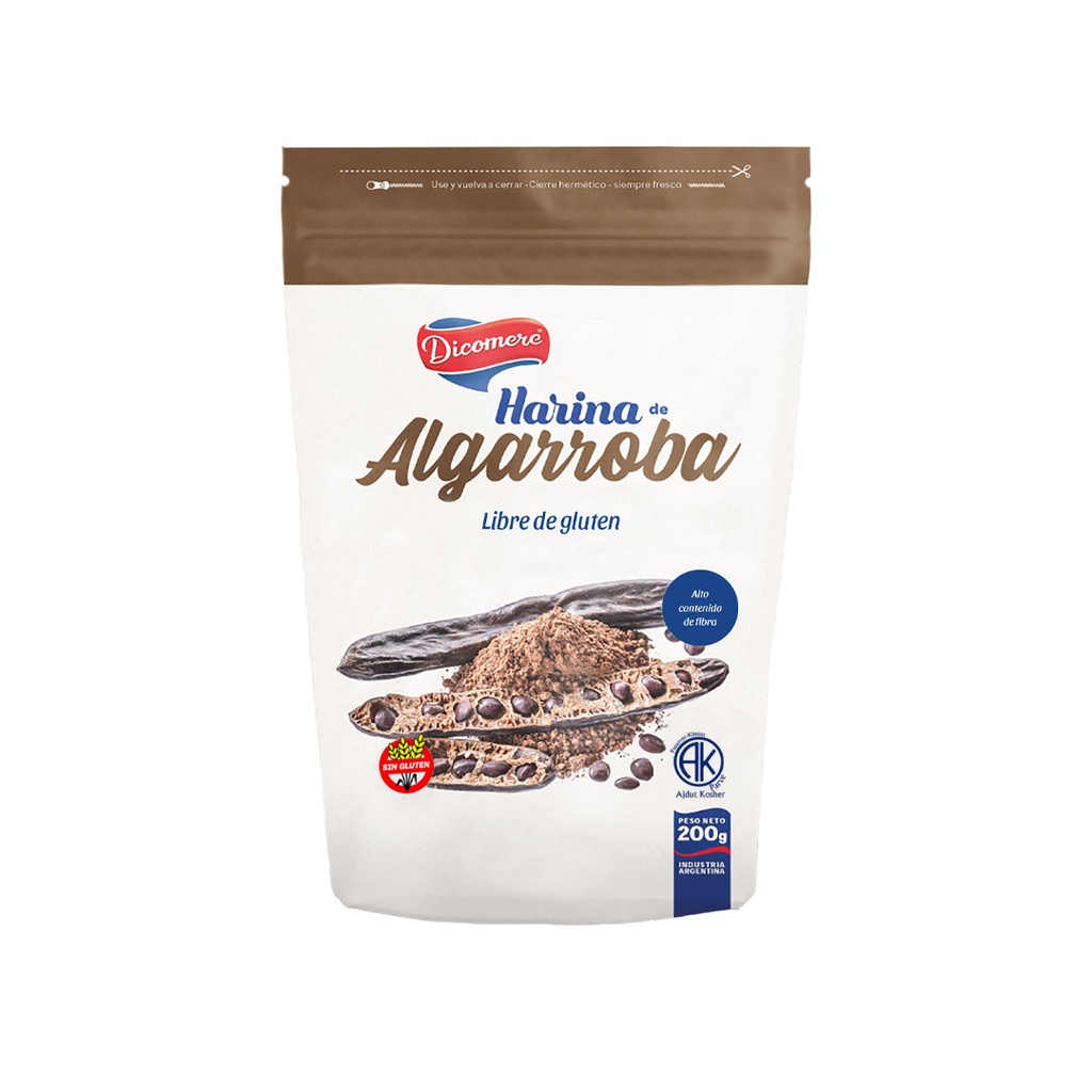 Harina de Algarroba Dicomere x 200grs x 3u
