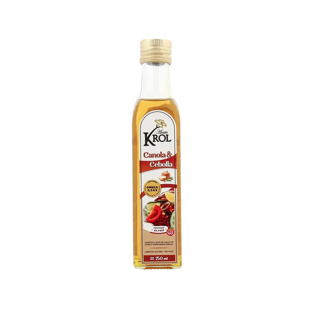 Aceite de Canola y Cebolla - Krol x 250ml x 12u  