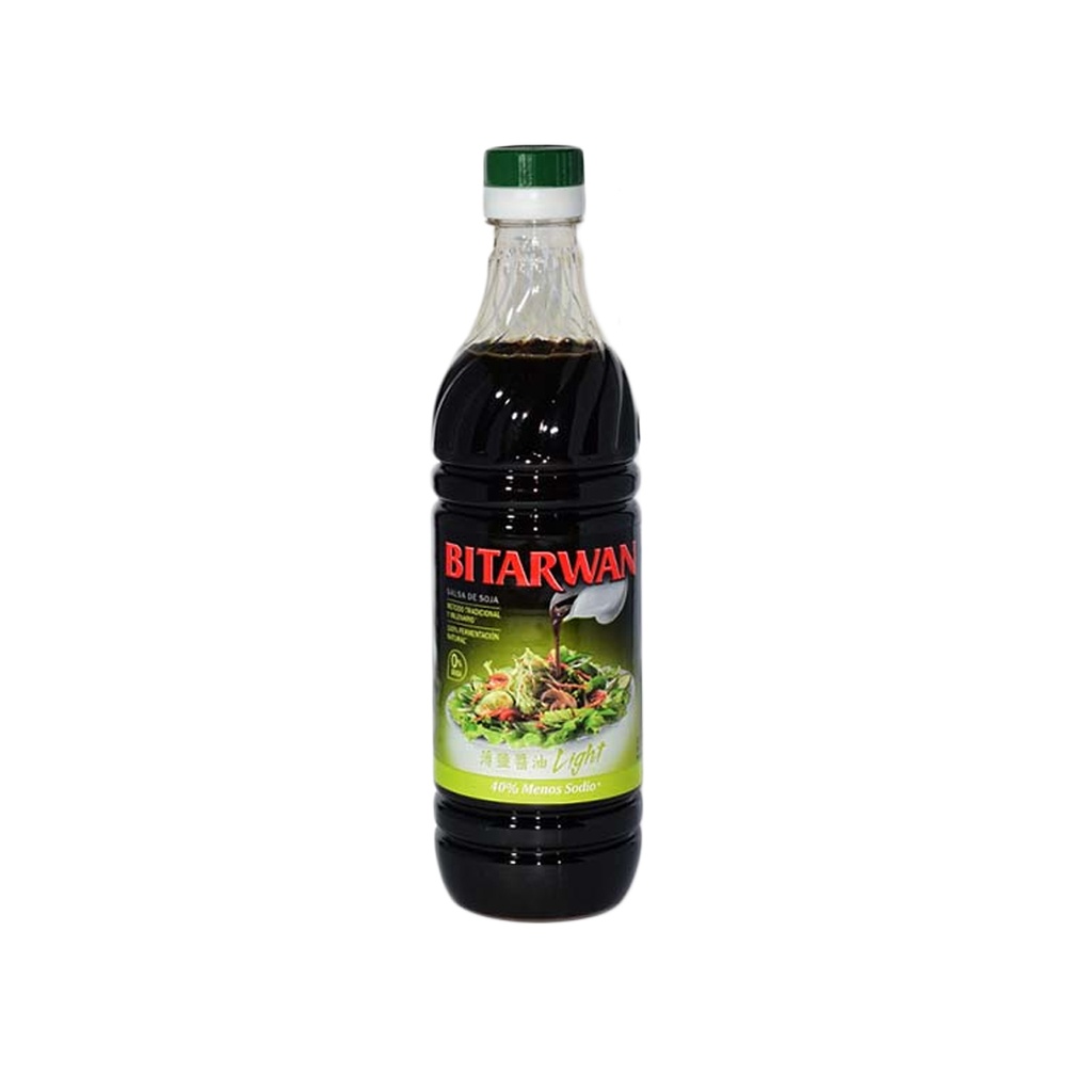 Salsa de soja Bitarwan light x 500cc x 12u 