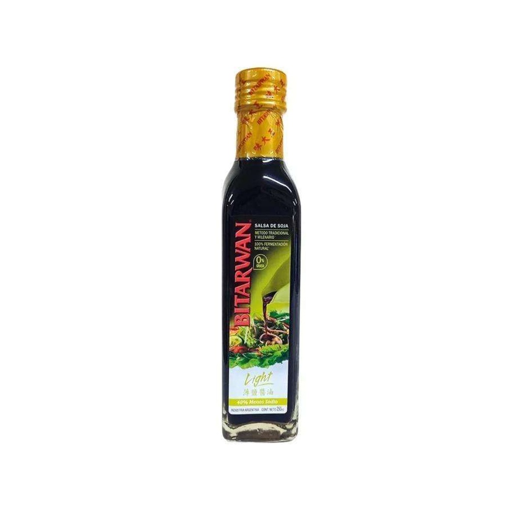 Salsa de soja Bitarwan light x 250cc x 3u 