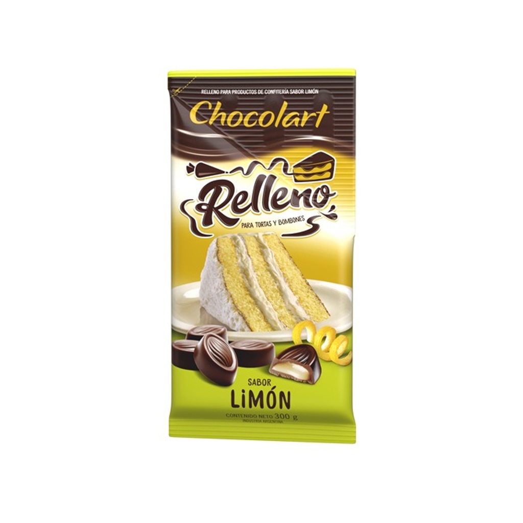 Relleno soft Limon - Chocolart x 300grs x 10u x 4 cajas 