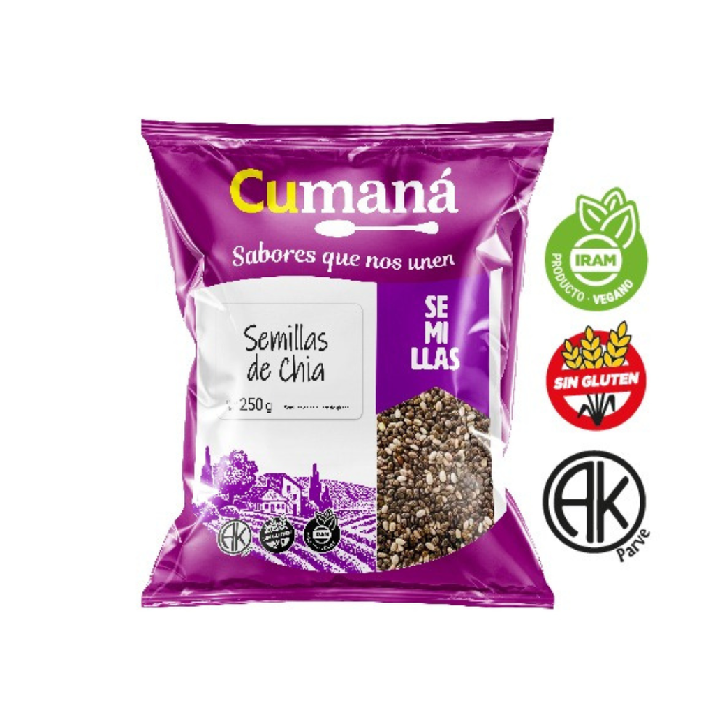 Semillas de Chia x 250grs x 1u - Cumana