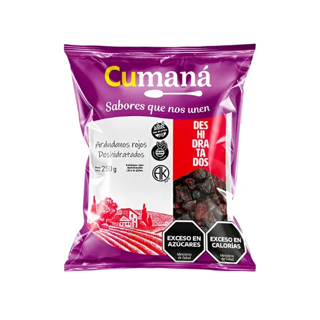 Arandanos Rojos Deshidratados - Cumana x 250grs x 1u