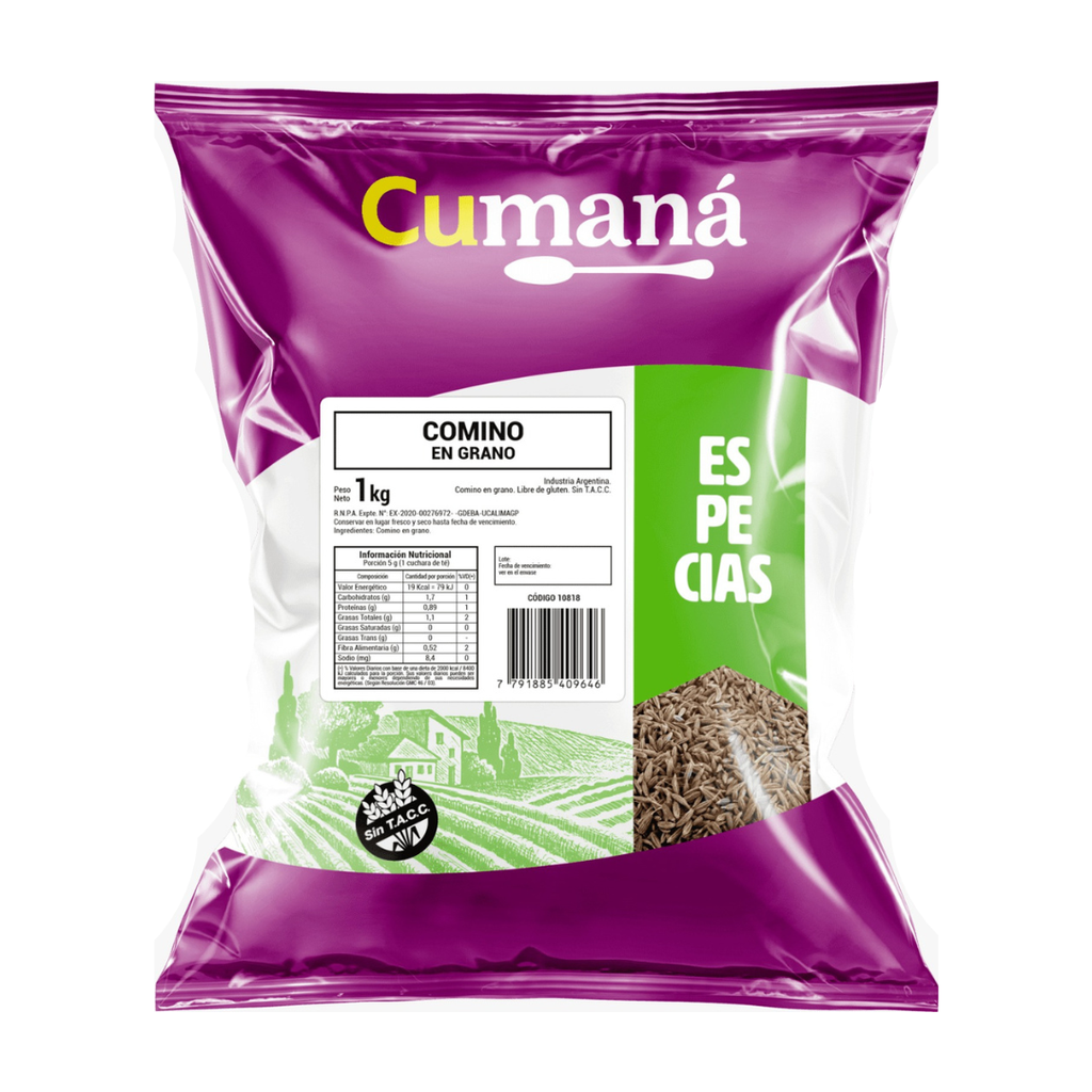 Comino en Grano x 1kg x 1u - Cumana