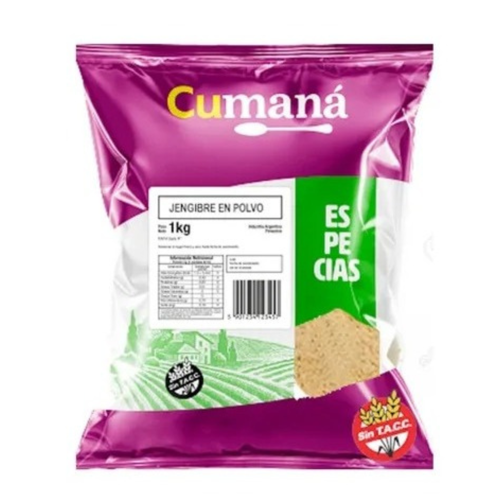 Jengibre en Polvo - Cumana x 1kg x 10u