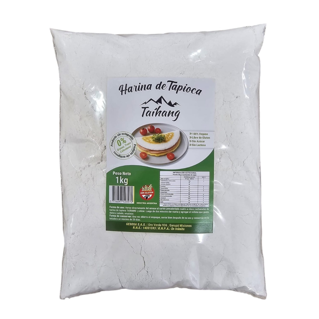 Harina de Tapioca x 1kg x 10u 