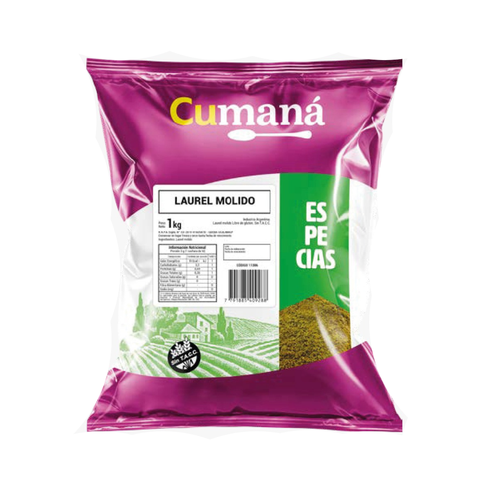 Laurel Molido x 1kg x 1u - Cumana