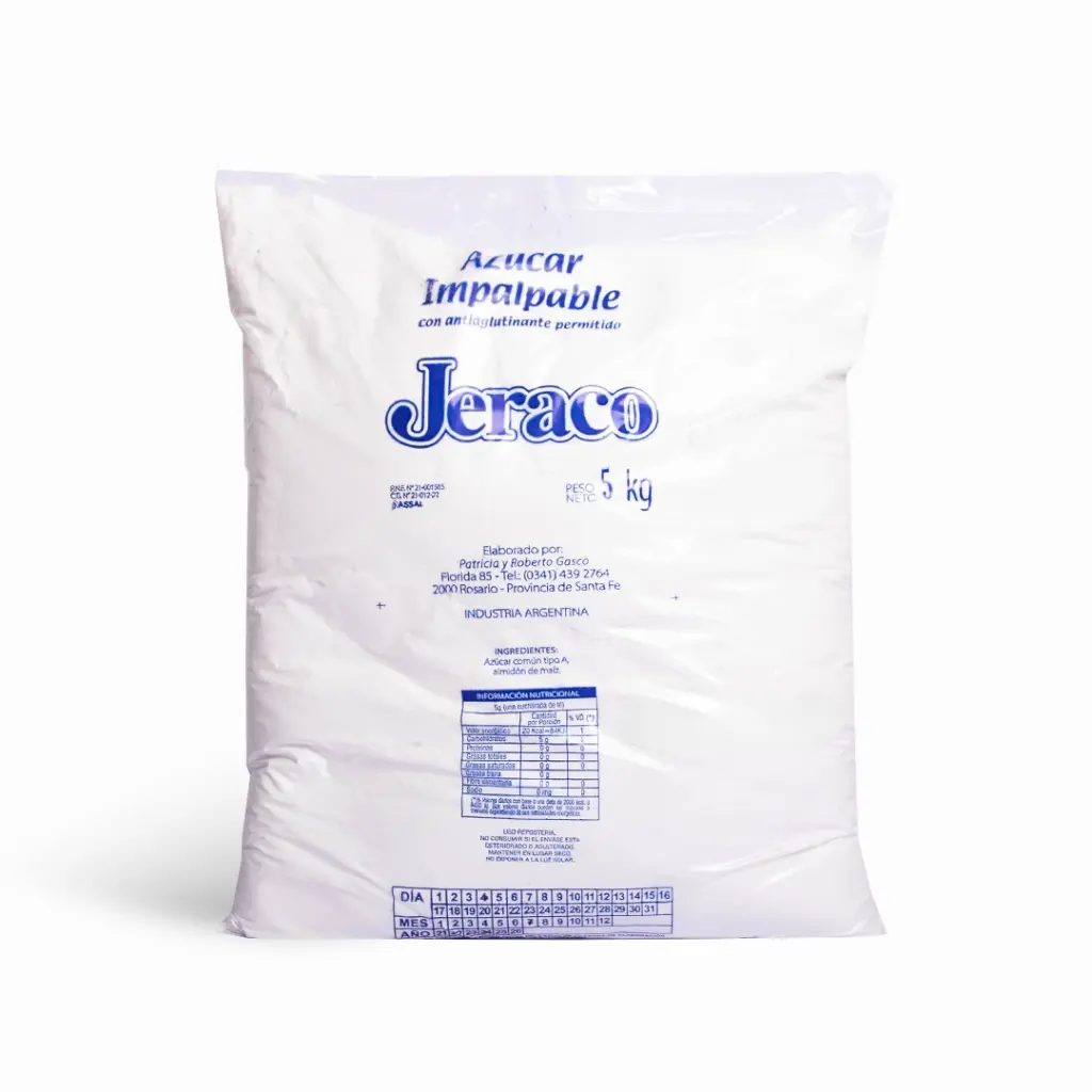 Azucar Impalpable x 5kg - Jeraco