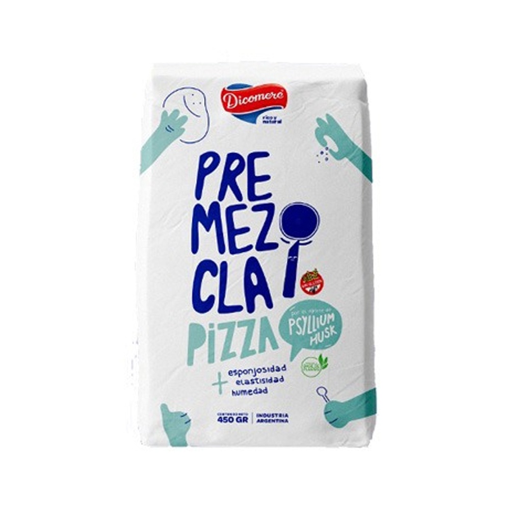 Premezcla Pizza con Psyllium Husk x 450grs x 1u - Dicomere