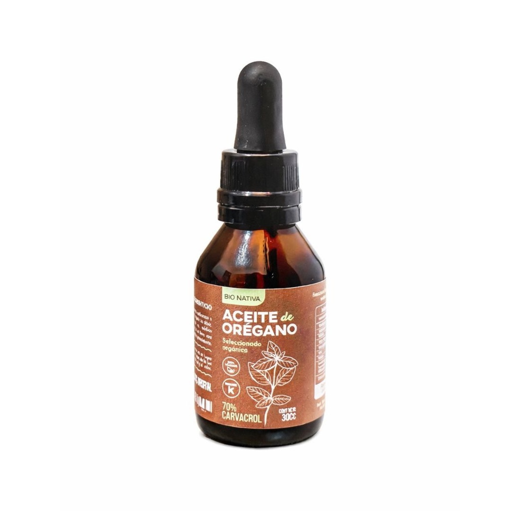 Aceite de Oregano x 30cc x 24u - Bio Nativa