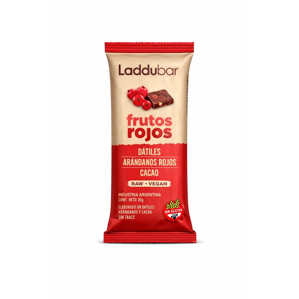 Barritas Frutos Rojos x 30grs x 12u x 1 caja - Laddubar