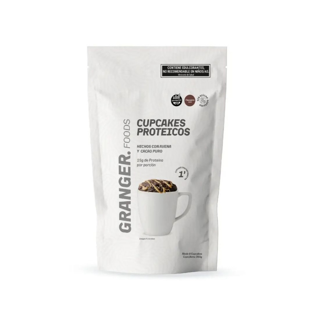 Cupcakes Proteicos sabor Chocolate x 360grs x 1u - Granger