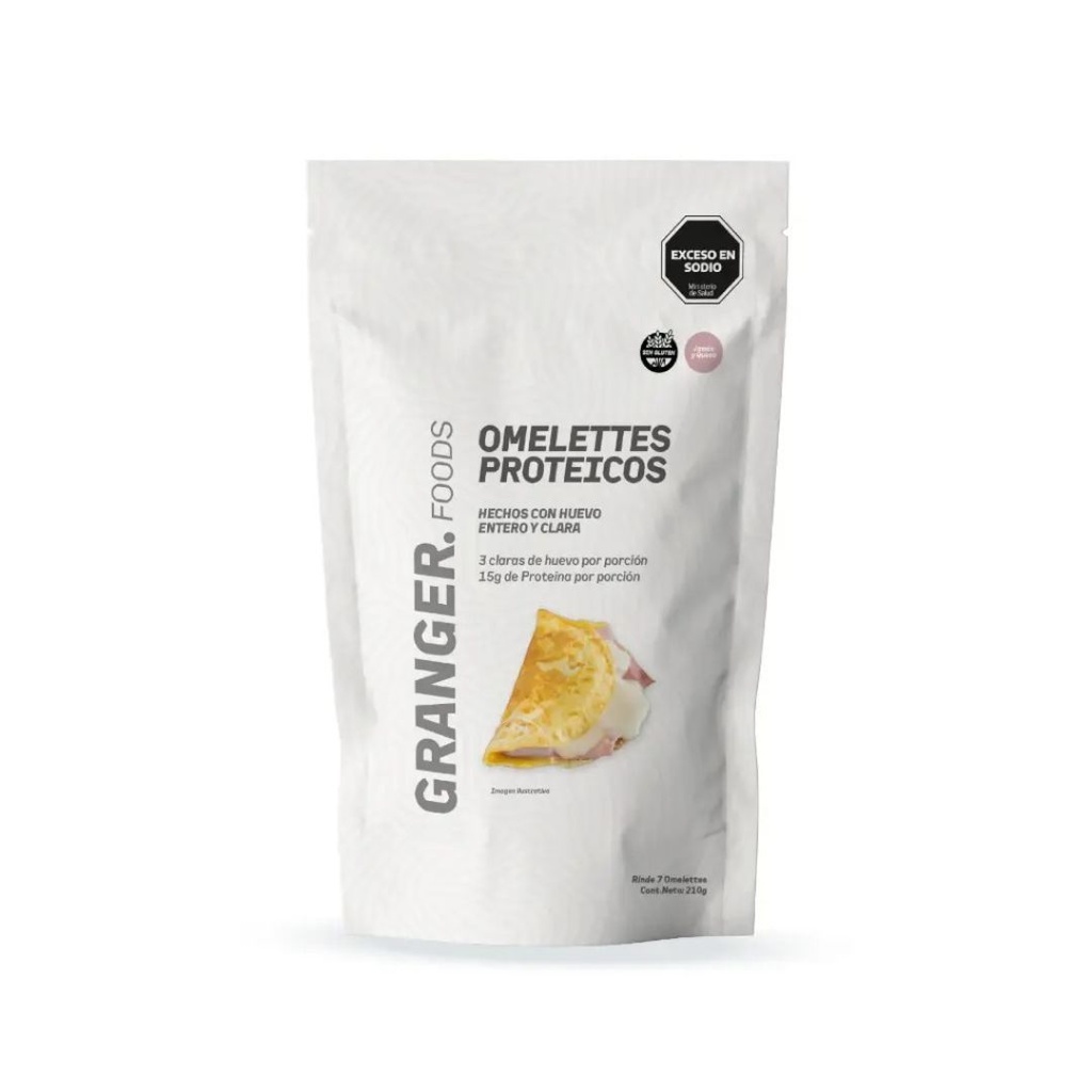Omelettes proteicos de jamon y queso x 210grs x 1u - Granger
