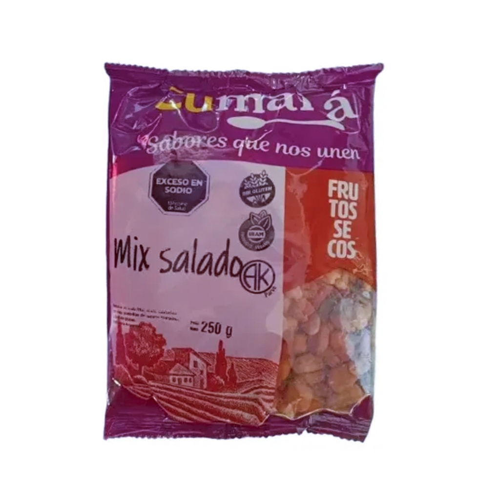 Mix de Frutos Secos Salado Cumana x 250grs x 10u
