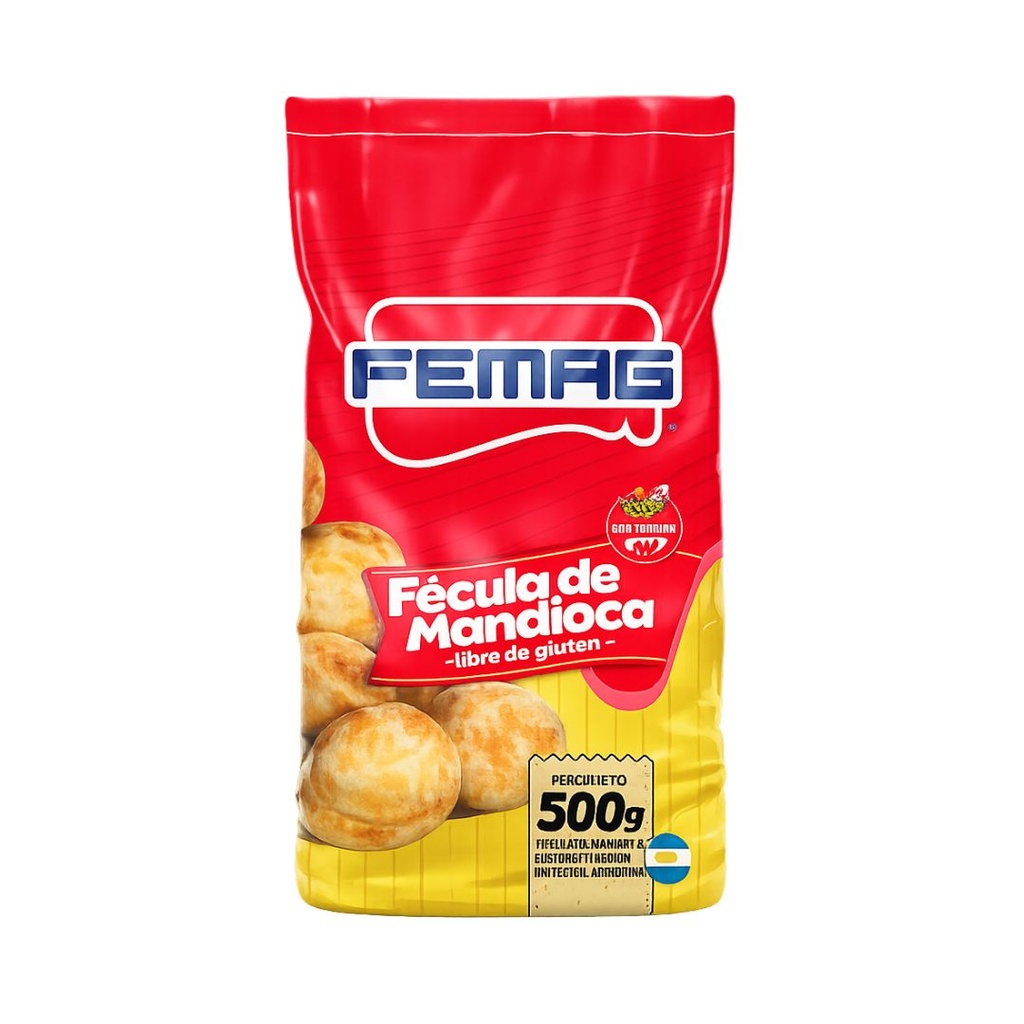 Fecula de Mandioca x 500grs x 1u - Femag 
