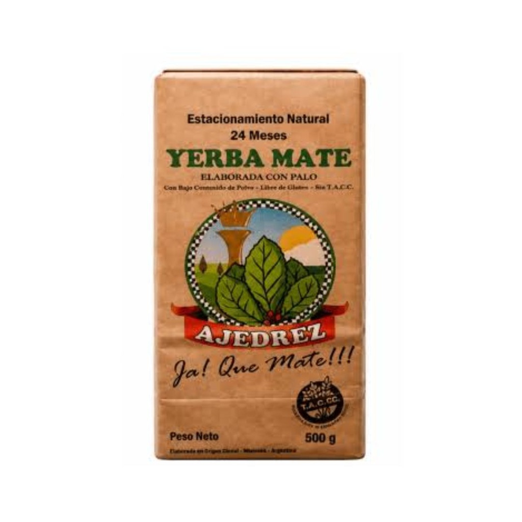 Yerba Antiacida con palo x 500grs x 1u - Ajedrez