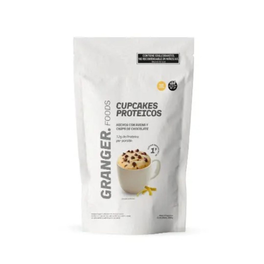 Cupcakes Proteicos sabor Vainilla Lemon con chips x 360grs x 1u- Granger 