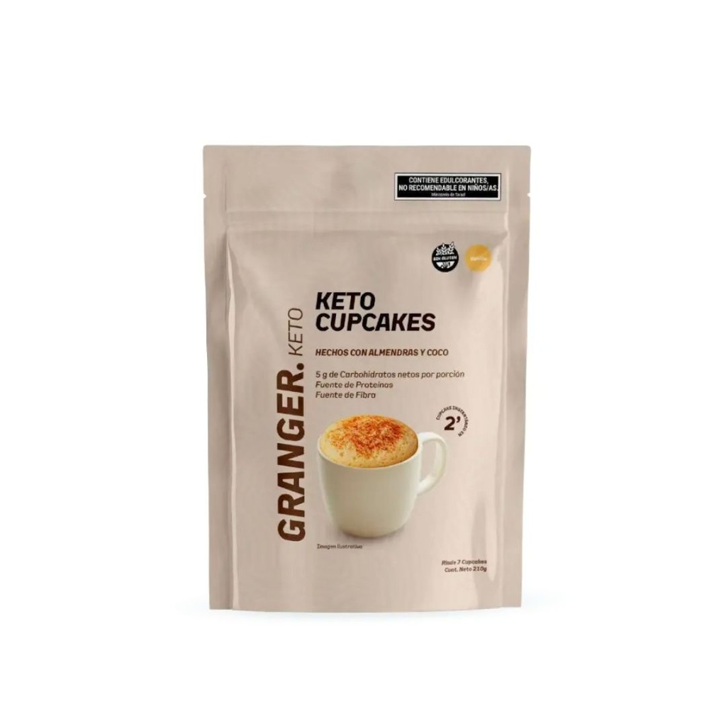 Keto Cupcakes sabor Vainilla x 210grs x 1u - Granger 