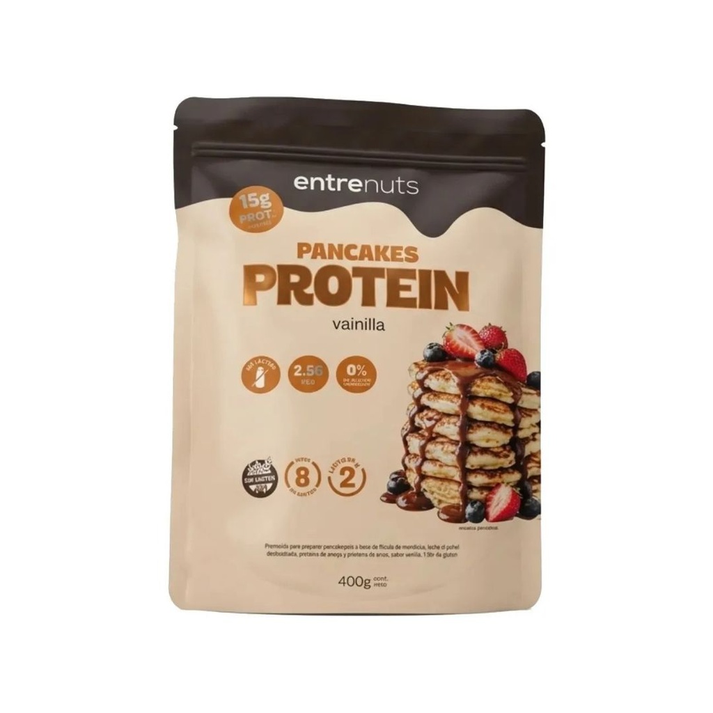 Pancakes proteicos sabor Vainilla x 400grs x 1u - Entrenuts 