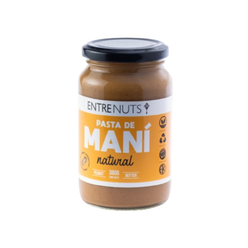 [DPPMNEN37003] Pasta de Mani Natural - Entrenuts x 370grs x 3u